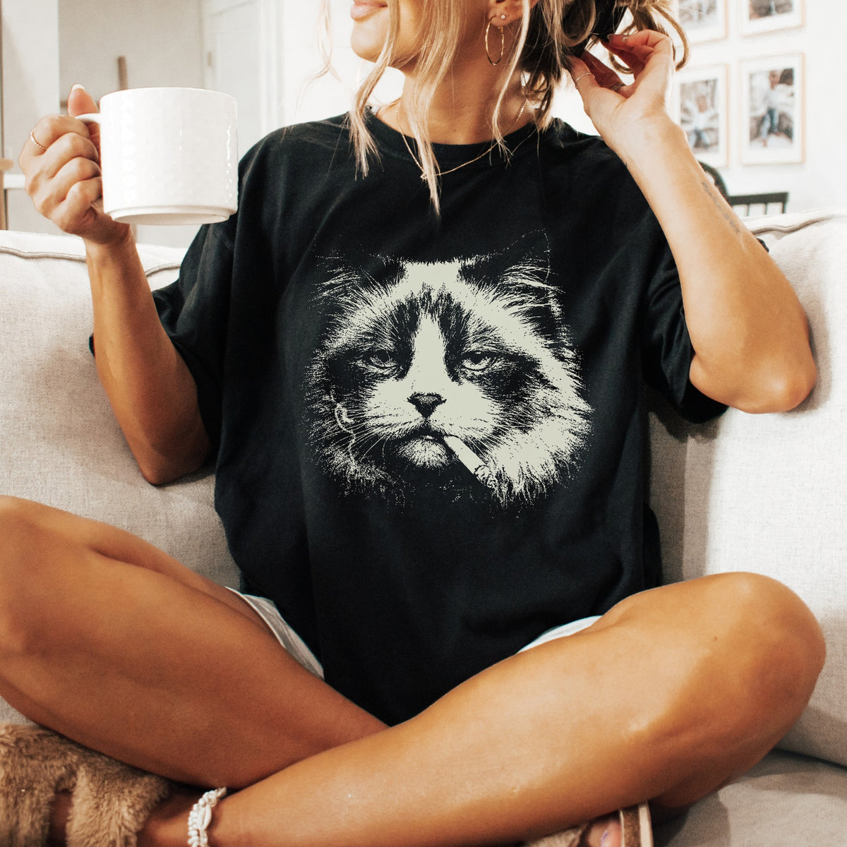 Ragdoll Cat Smoking t-shirt