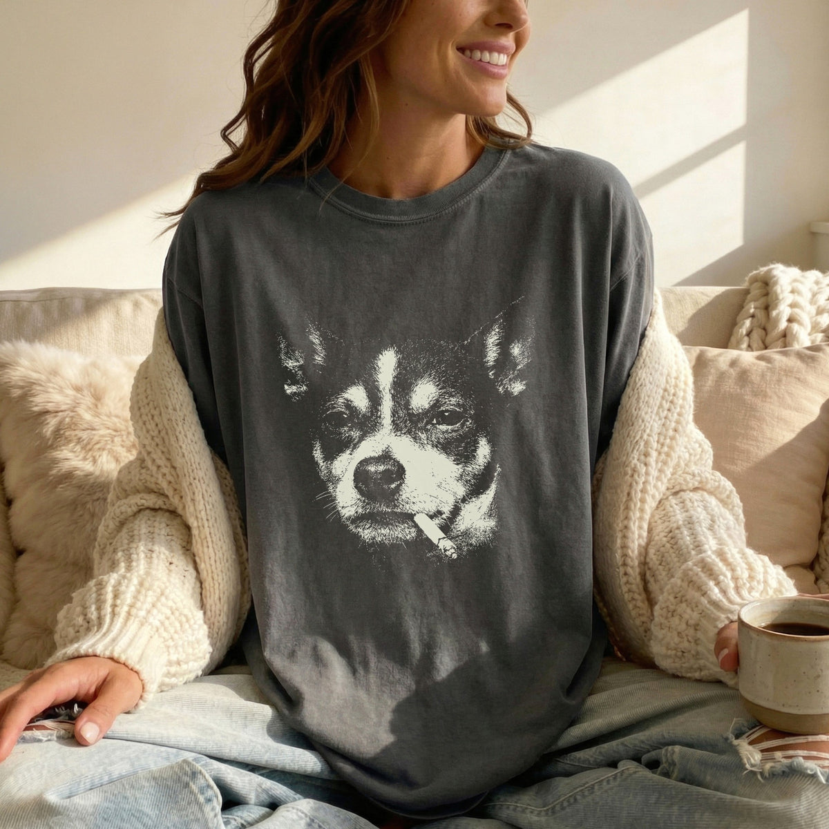 Rat Terrier Smoking t-shirt