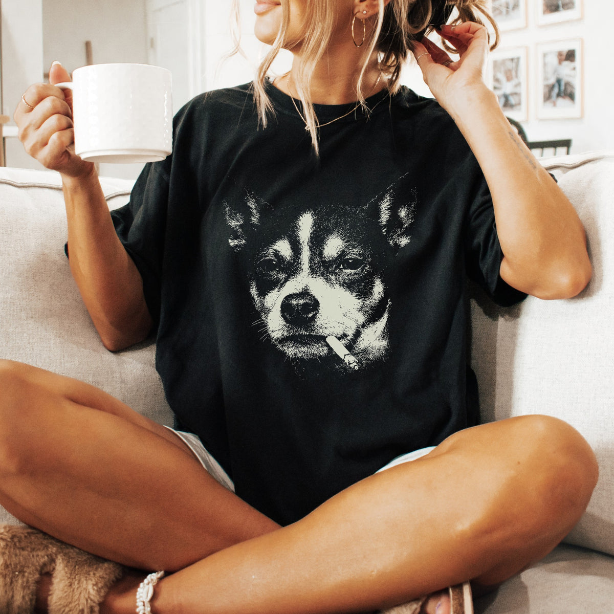 Rat Terrier Smoking t-shirt