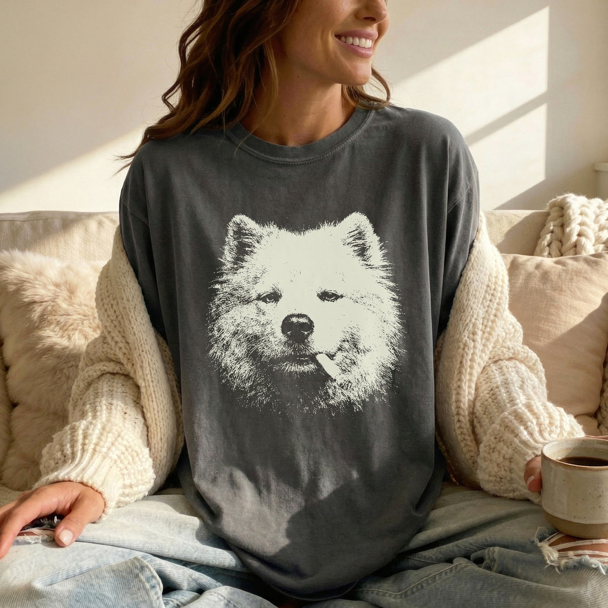Samoyed Smoking t-shirt