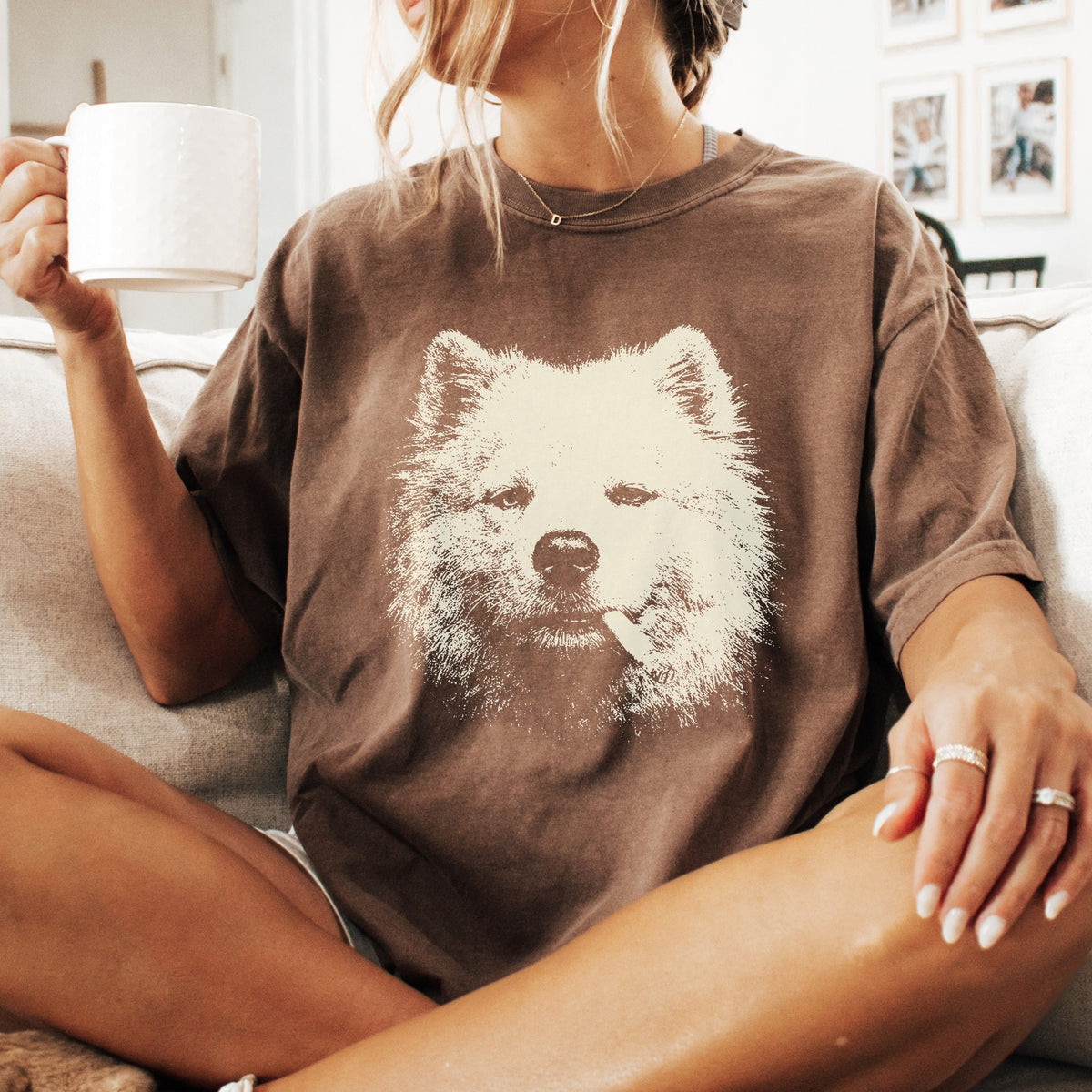 Samoyed Smoking t-shirt