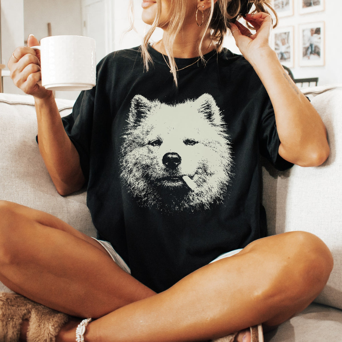 Samoyed Smoking t-shirt