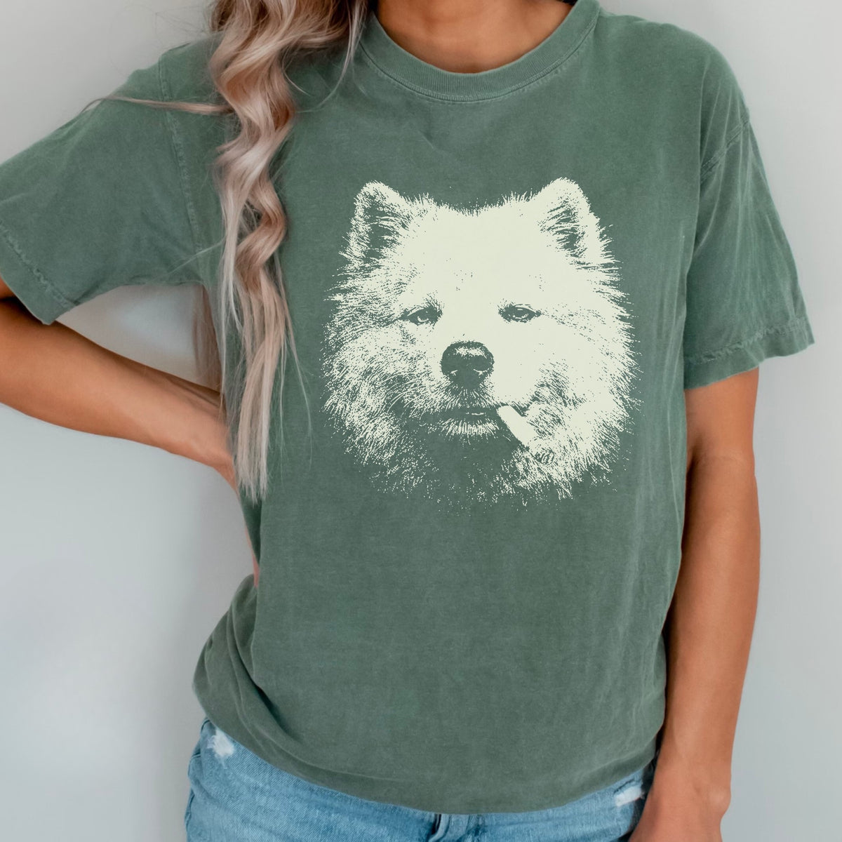 Samoyed Smoking t-shirt