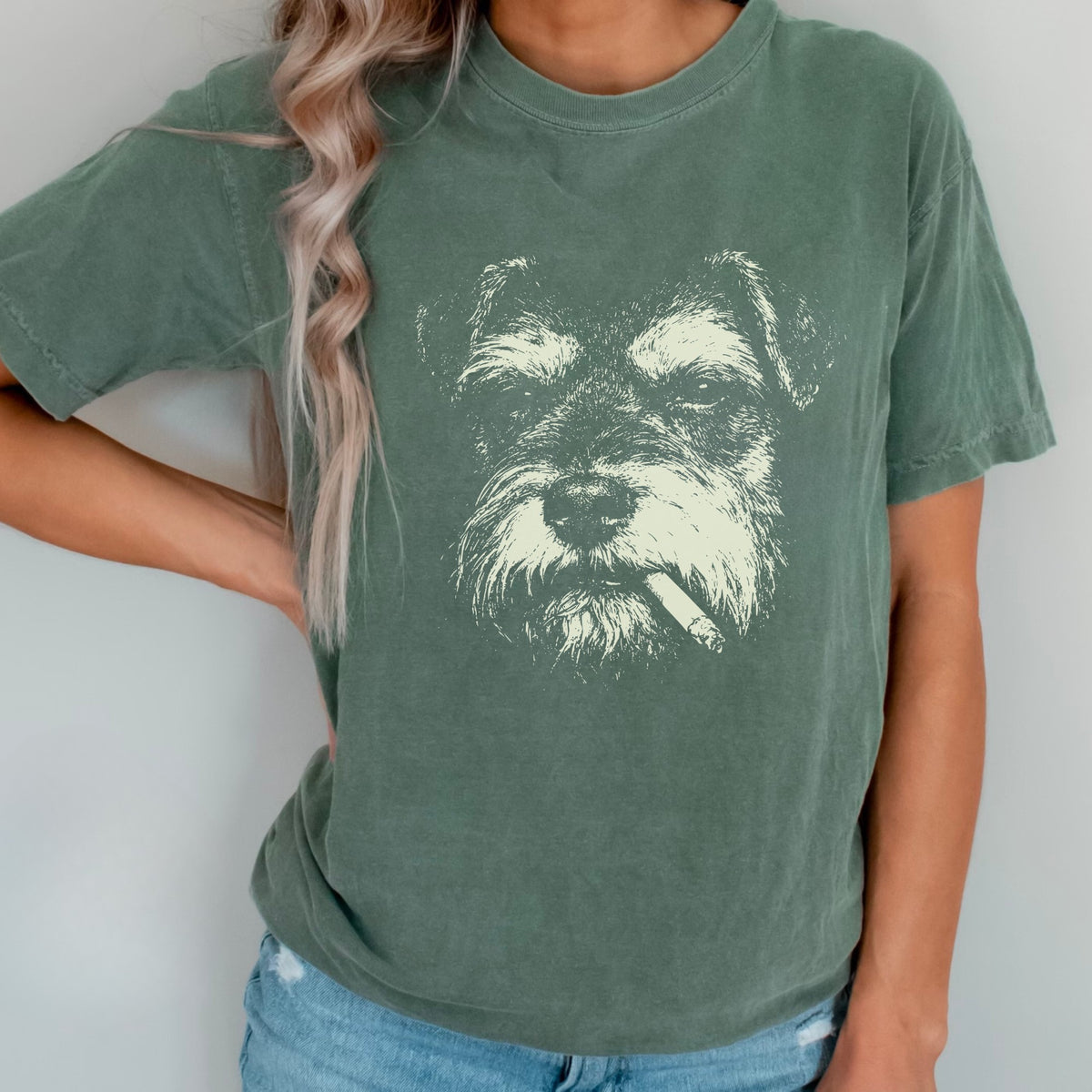 Schnauzer Smoking t-shirt