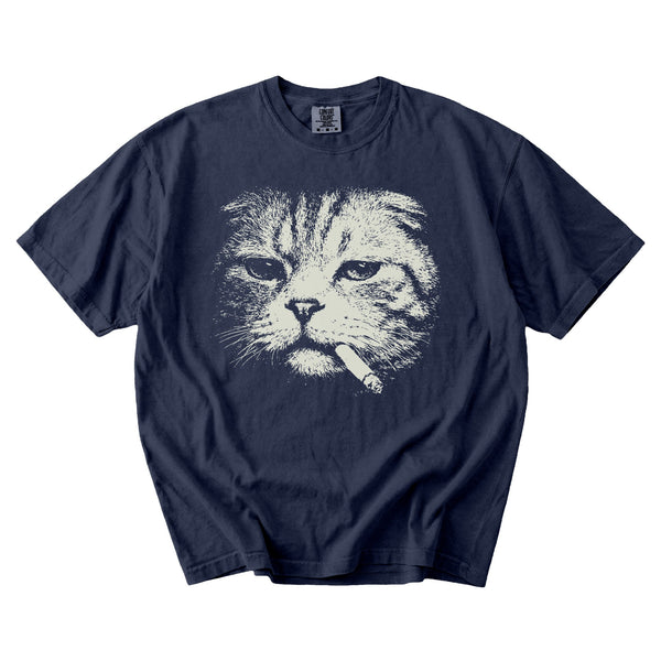Scottish Fold Cat Smoking t-shirt