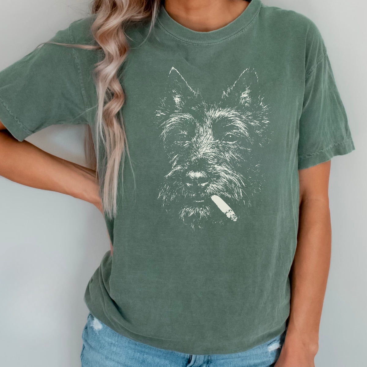 Scottish Terrier Smoking t-shirt