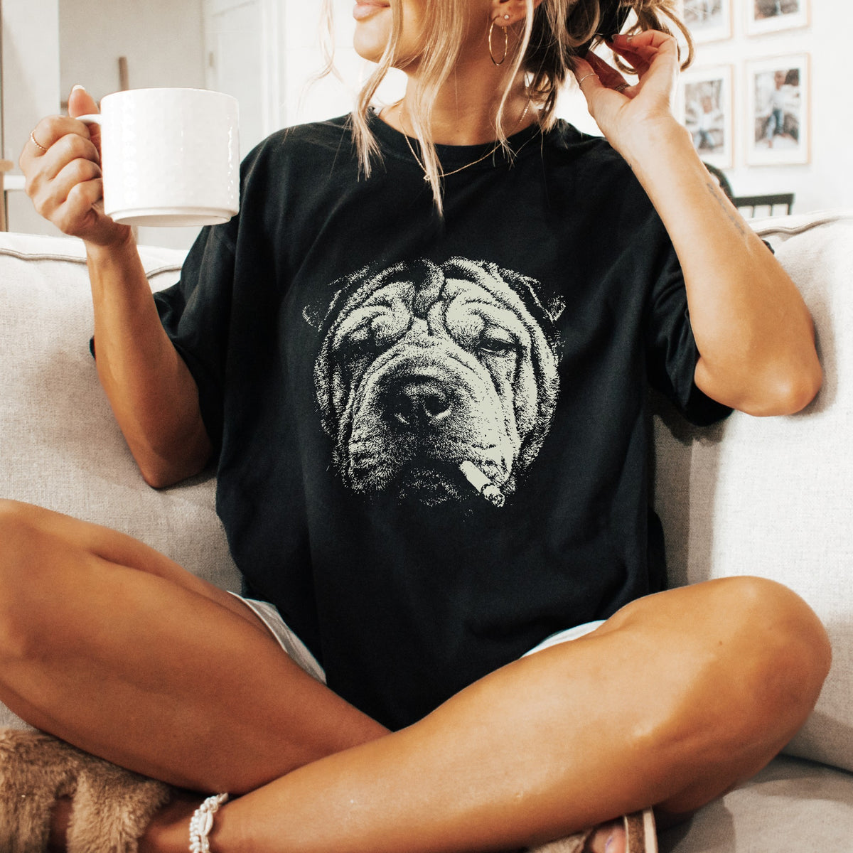 Shar-Pei Smoking t-shirt