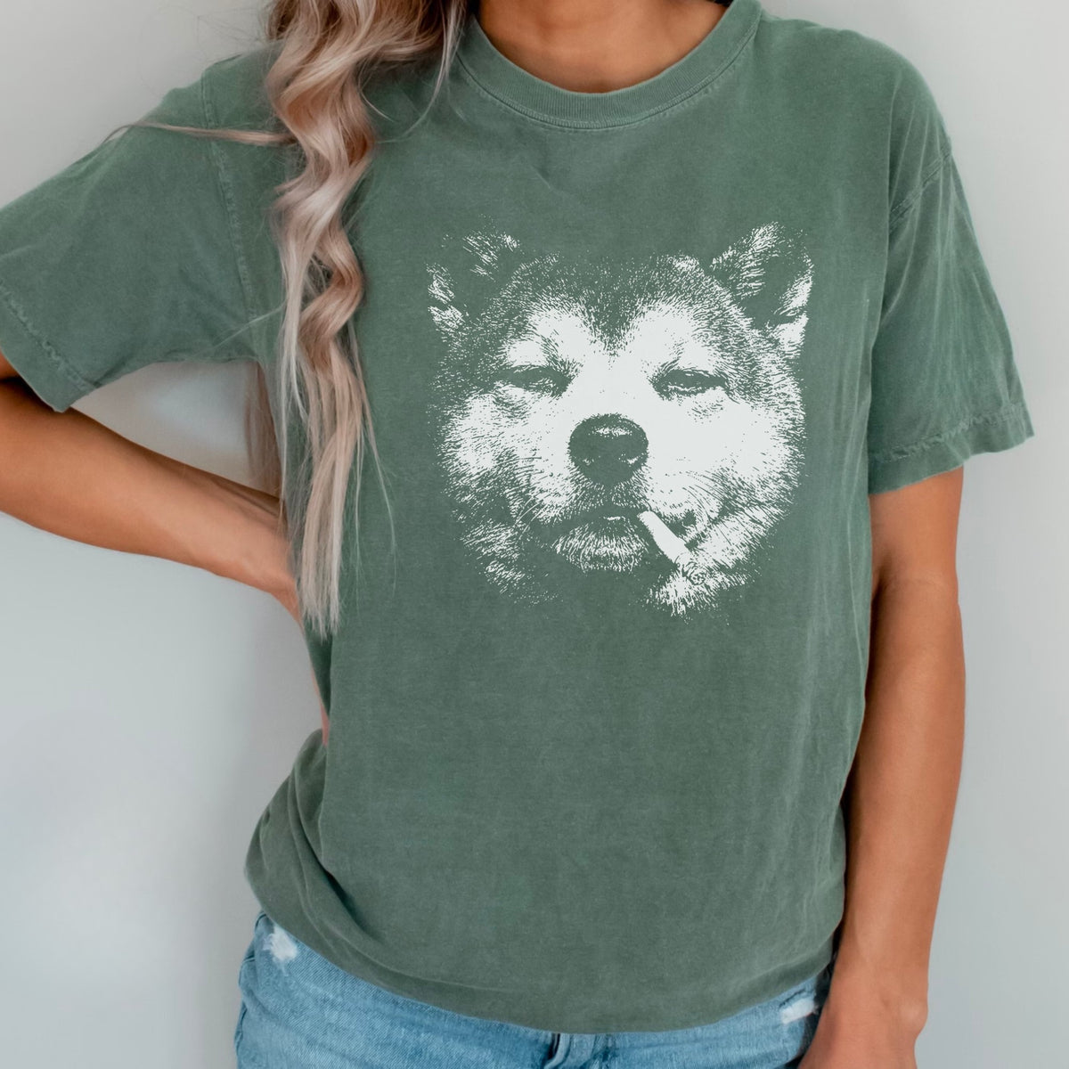 Akita Inu Smoking t-shirt