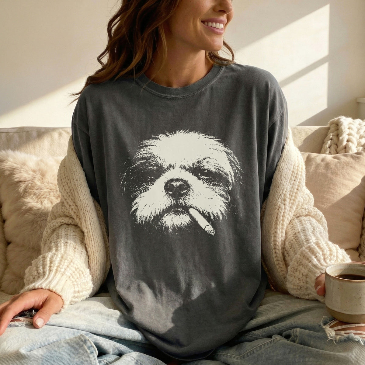 Shih Tzu Smoking t-shirt