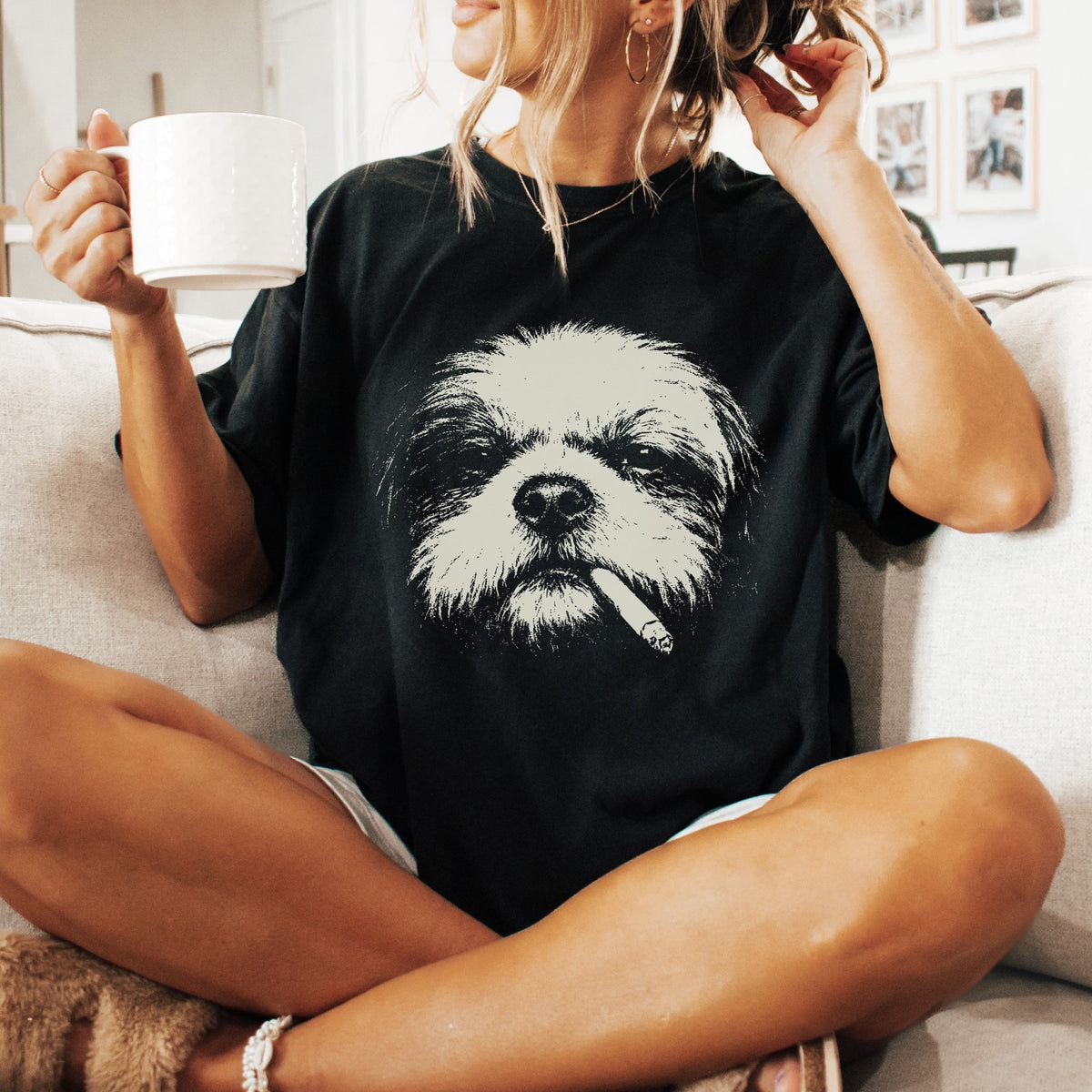 Shih Tzu Smoking t-shirt