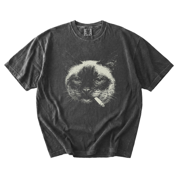 Siamese Cat Smoking t-shirt