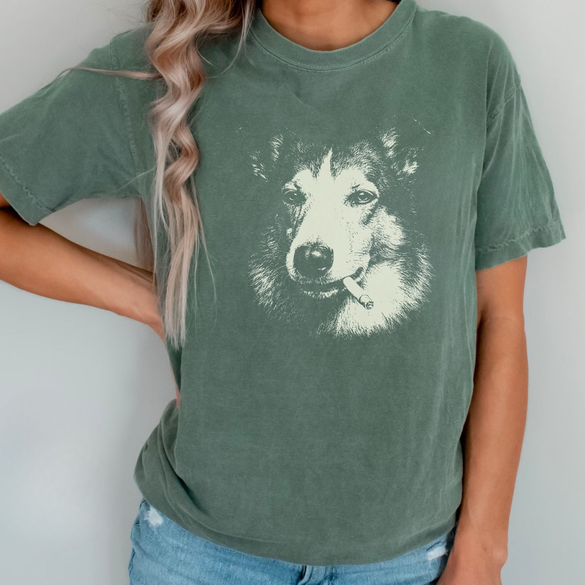Smooth Collie Smoking t-shirt