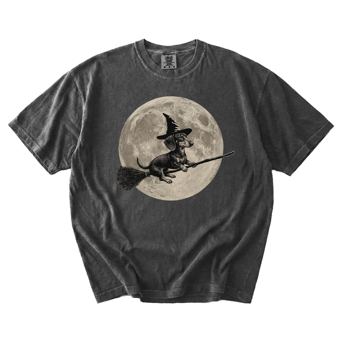 Dachshund moon witch t-shirt