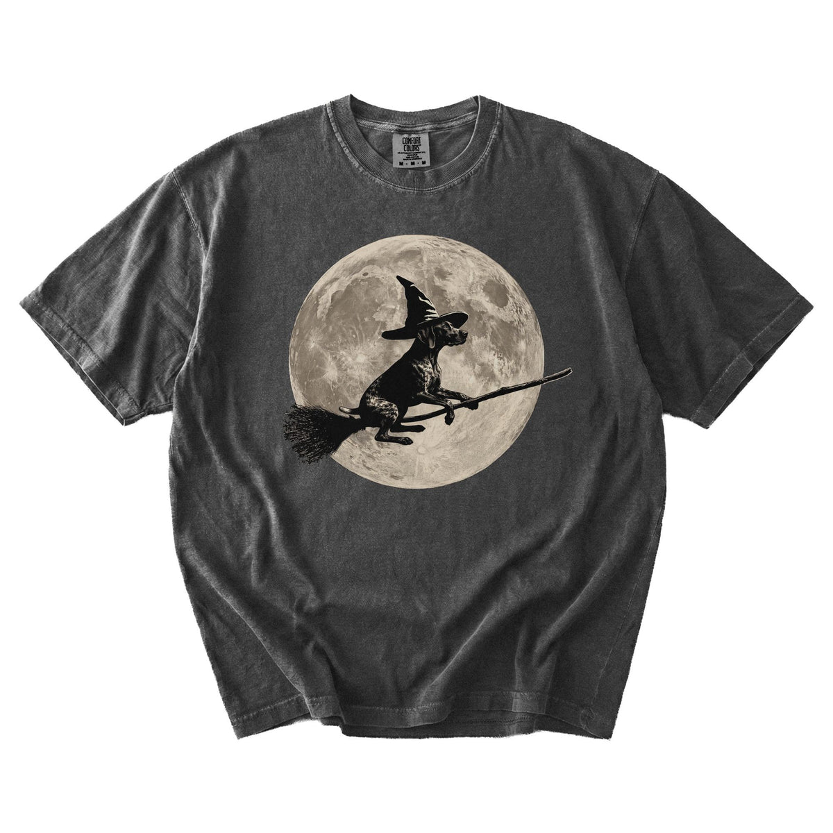 German Shorthaired Pointer moon witch t-shirt