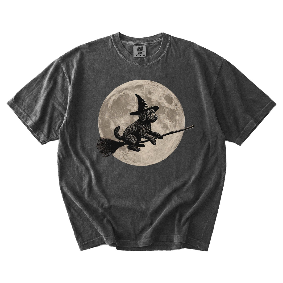 Goldendoodle moon witch t-shirt