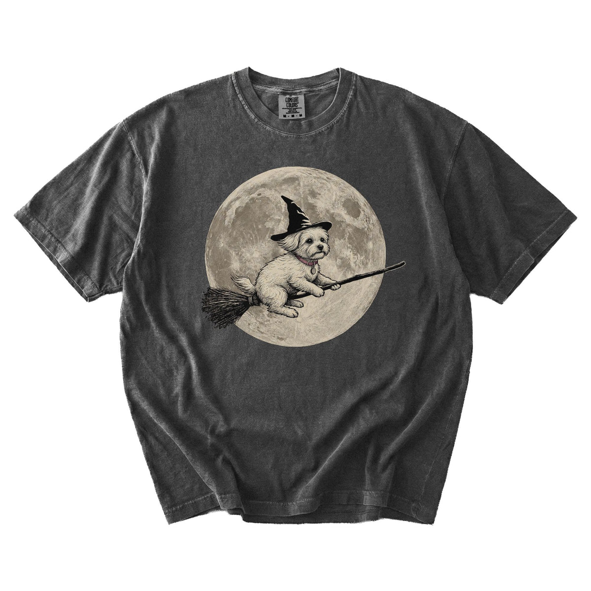 Maltese moon witch t-shirt