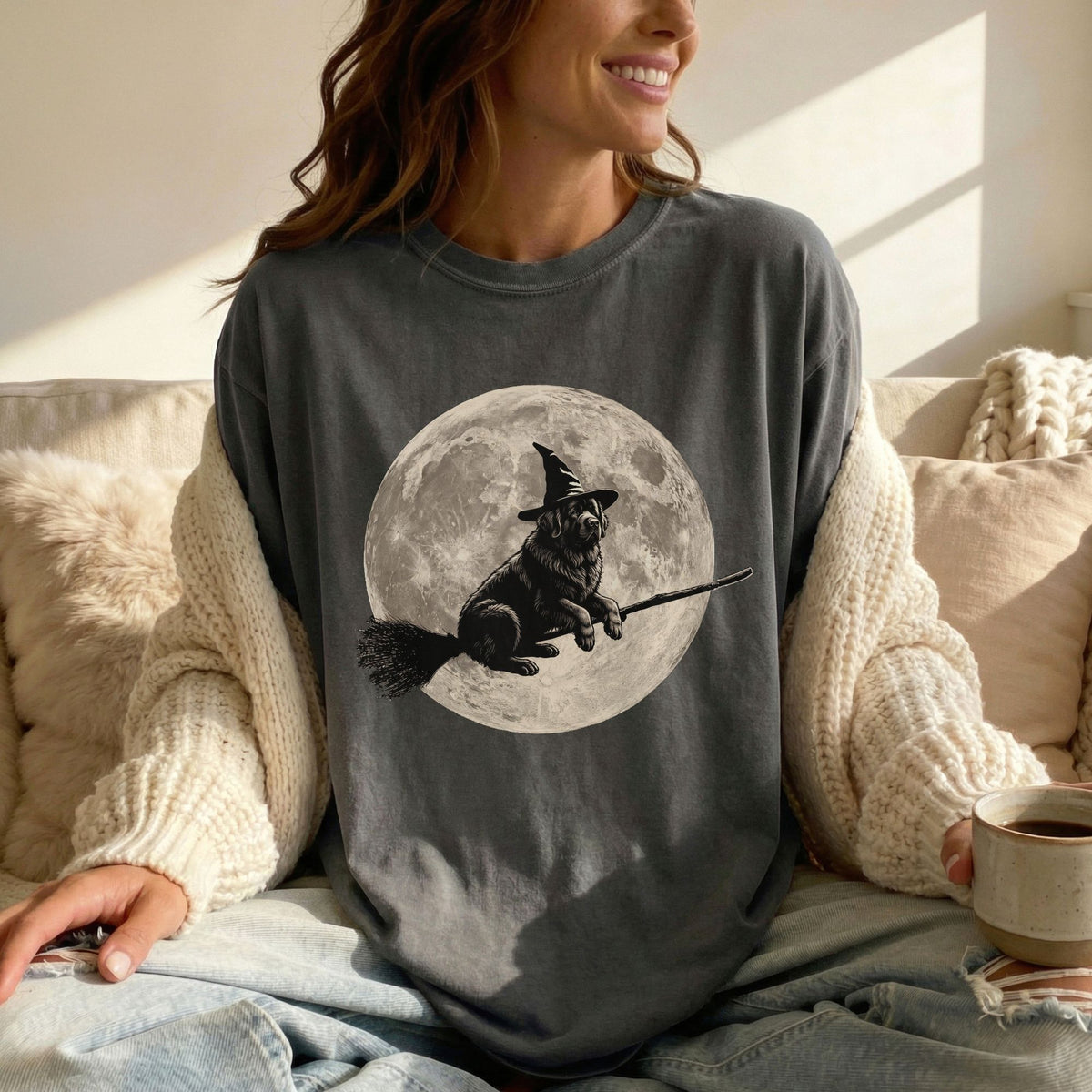 Newfoundland moon witch t-shirt