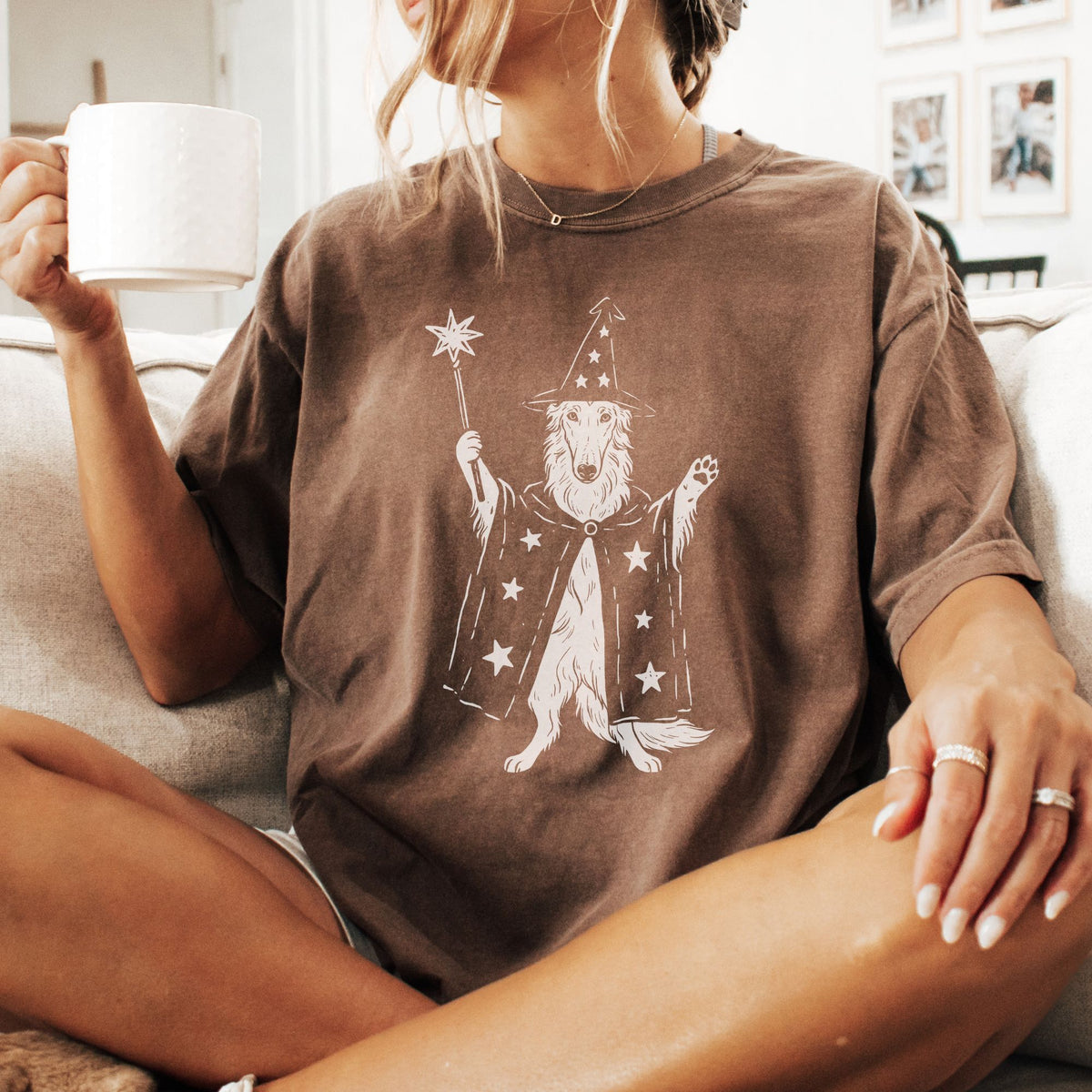 Borzoi wizard t-shirt