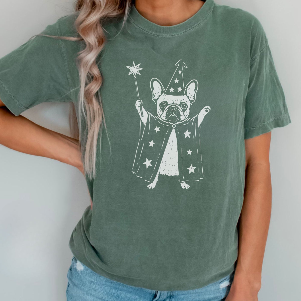 French Bulldog wizard t-shirt