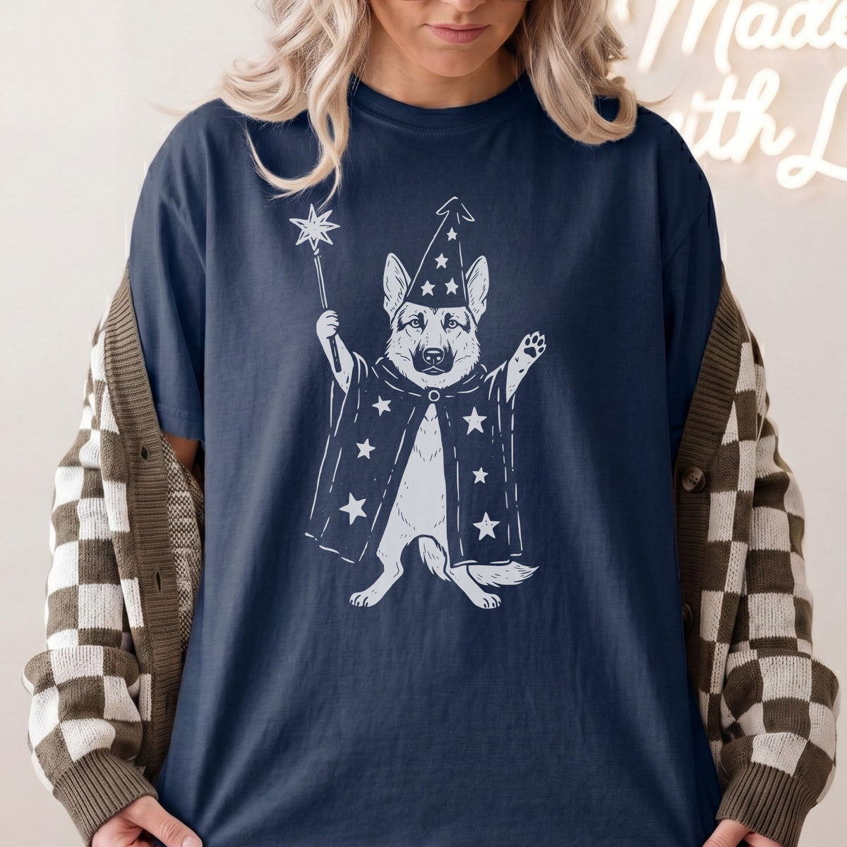 German Shepherd wizard t-shirt