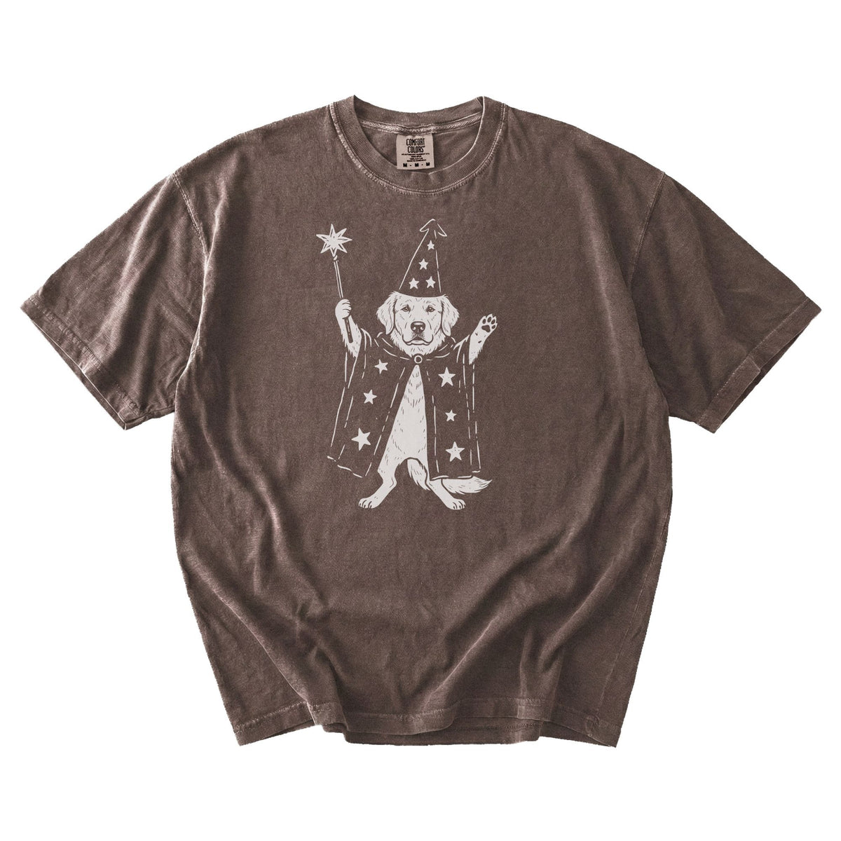 Golden Retriever wizard t-shirt