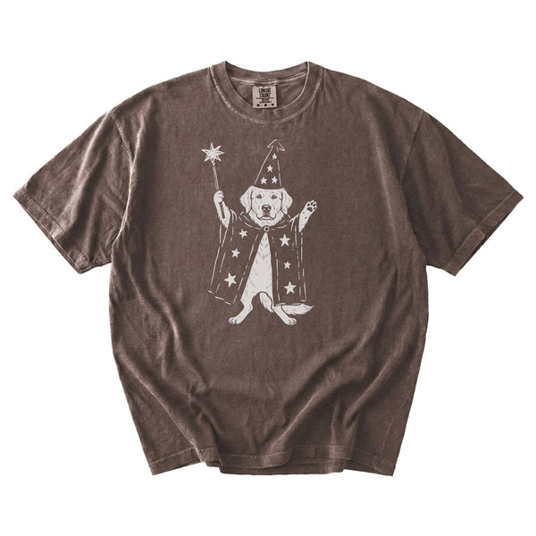 Golden Retriever wizard t-shirt