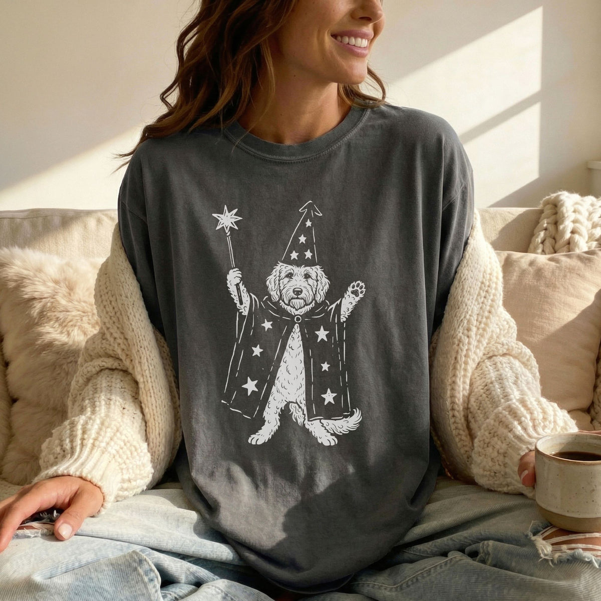 Goldendoodle wizard t-shirt