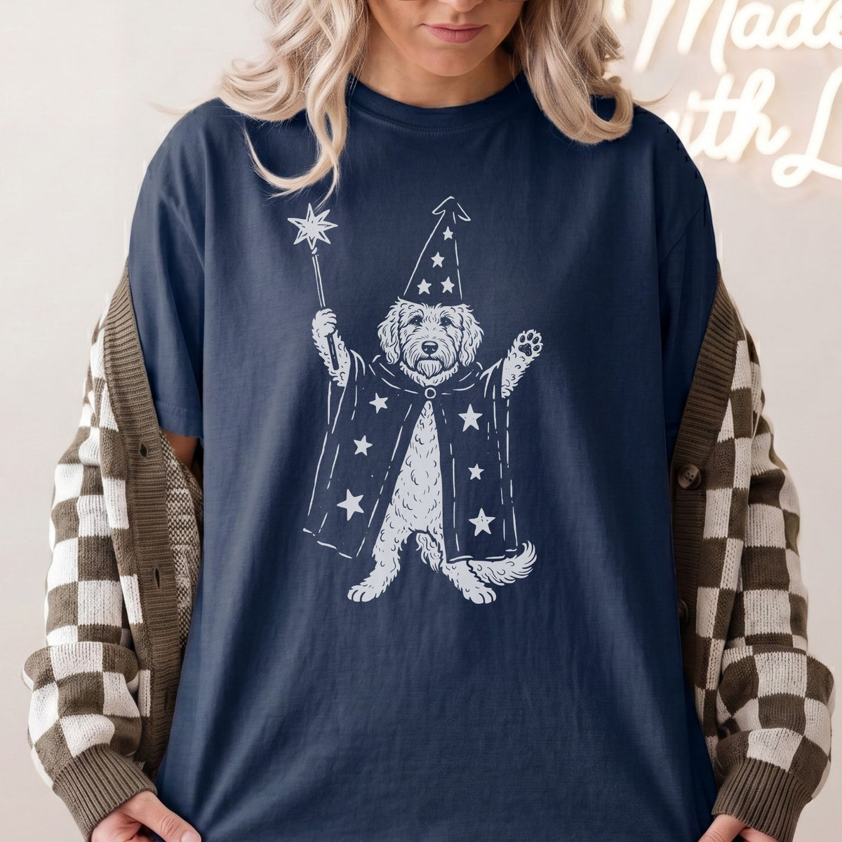Goldendoodle wizard t-shirt