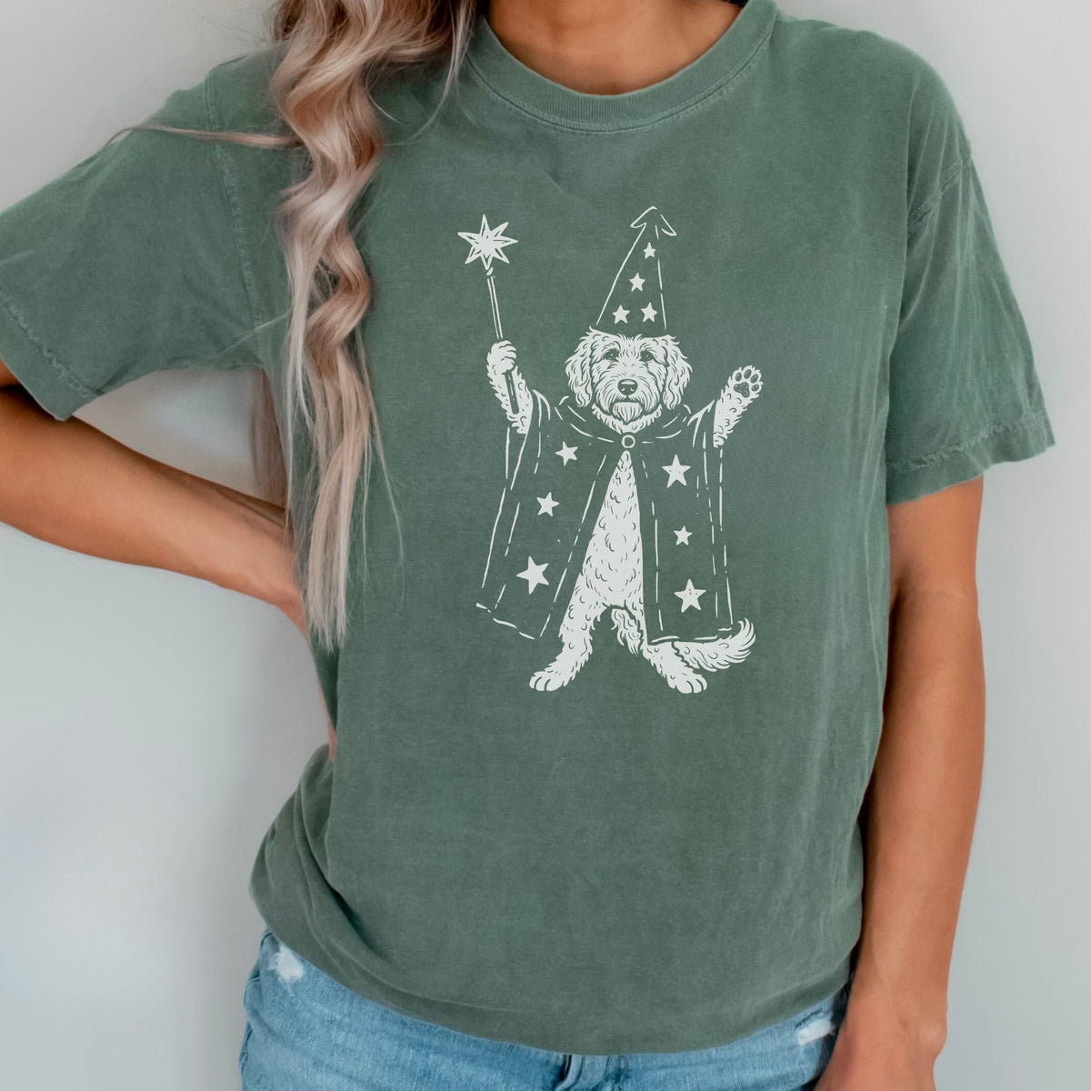 Goldendoodle wizard t-shirt