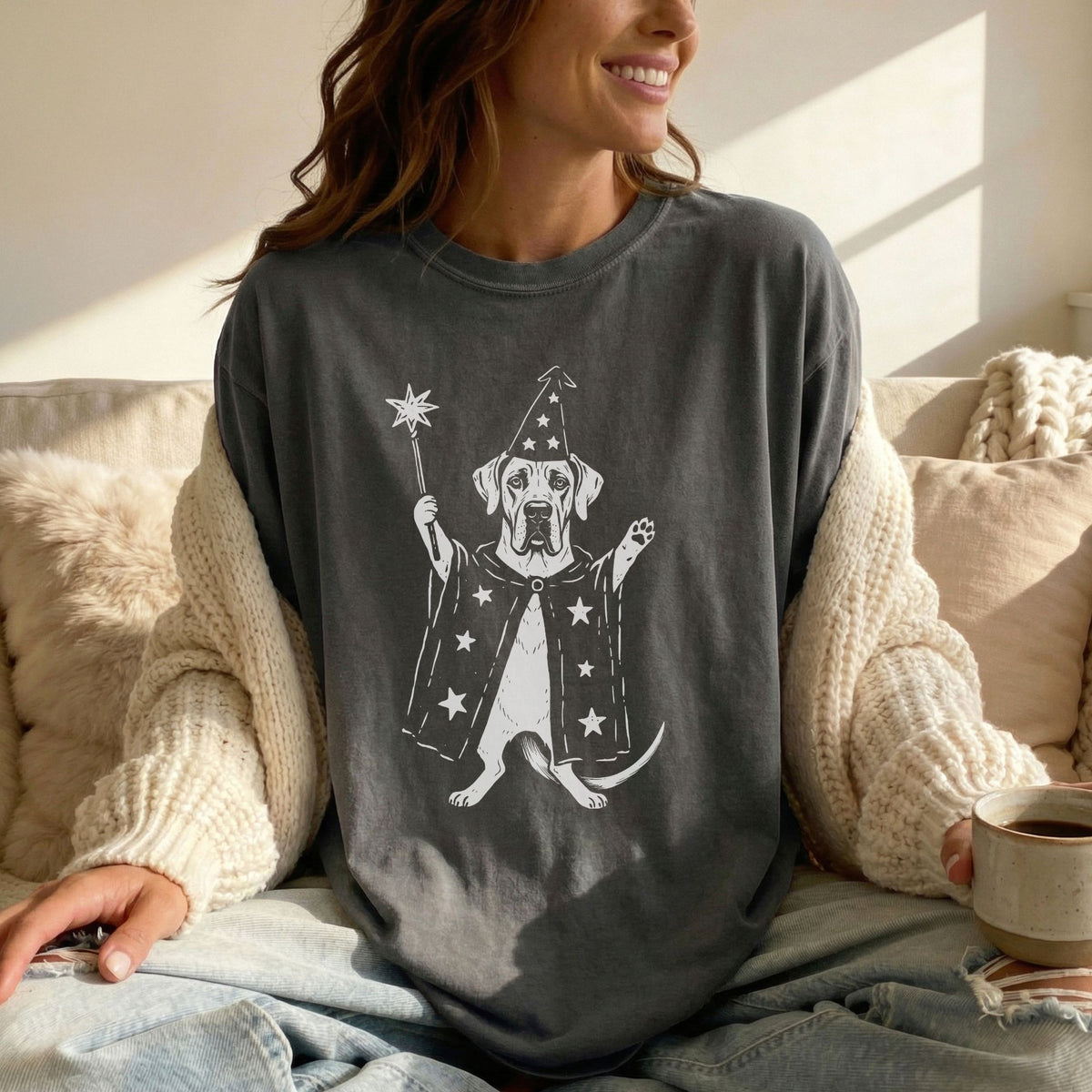 Great Dane wizard t-shirt