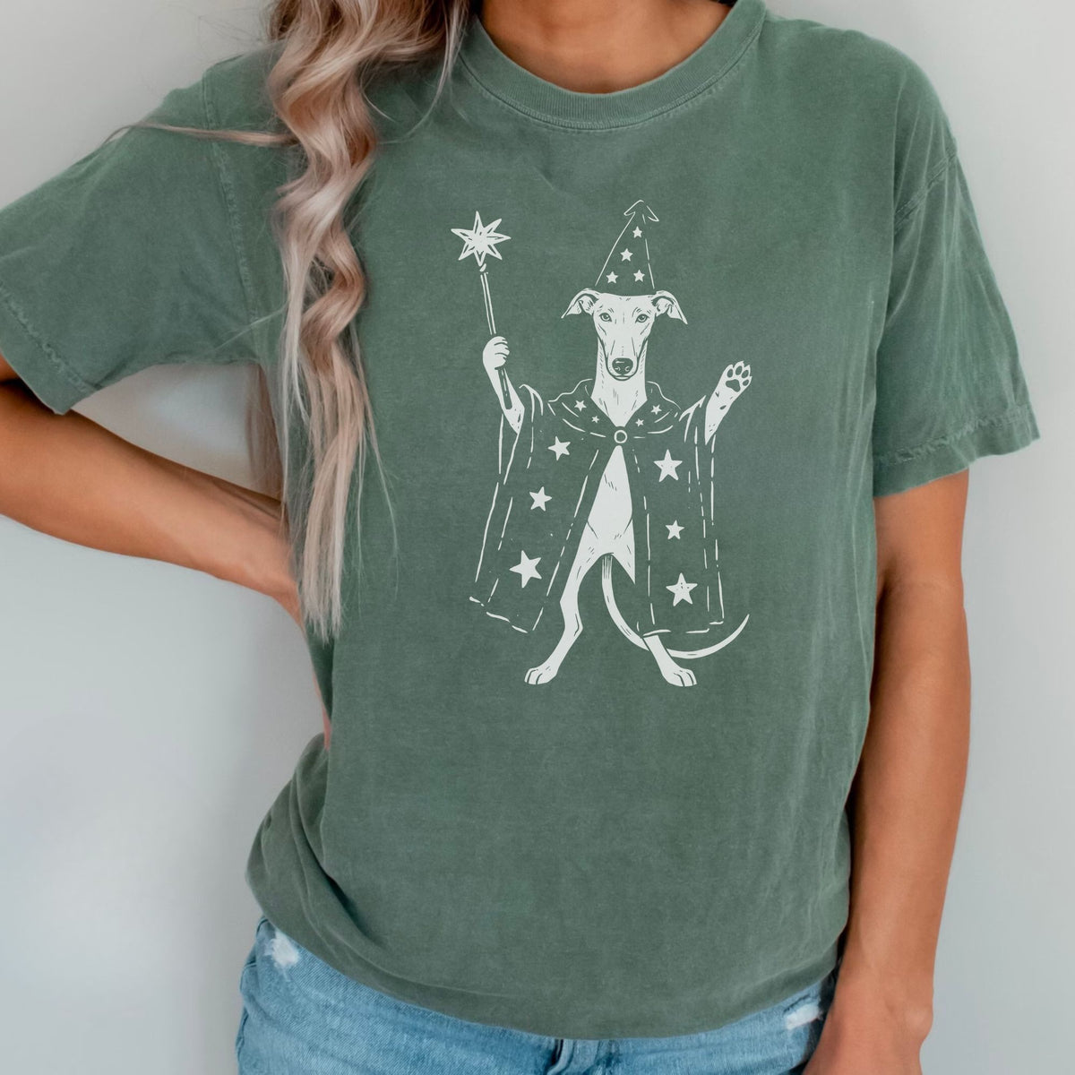Greyhound wizard t-shirt