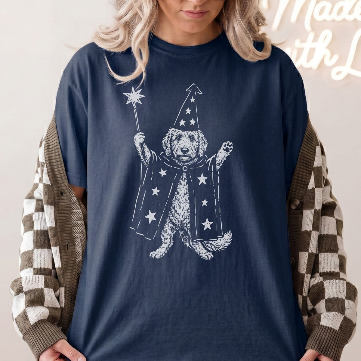 Labradoodle wizard t-shirt