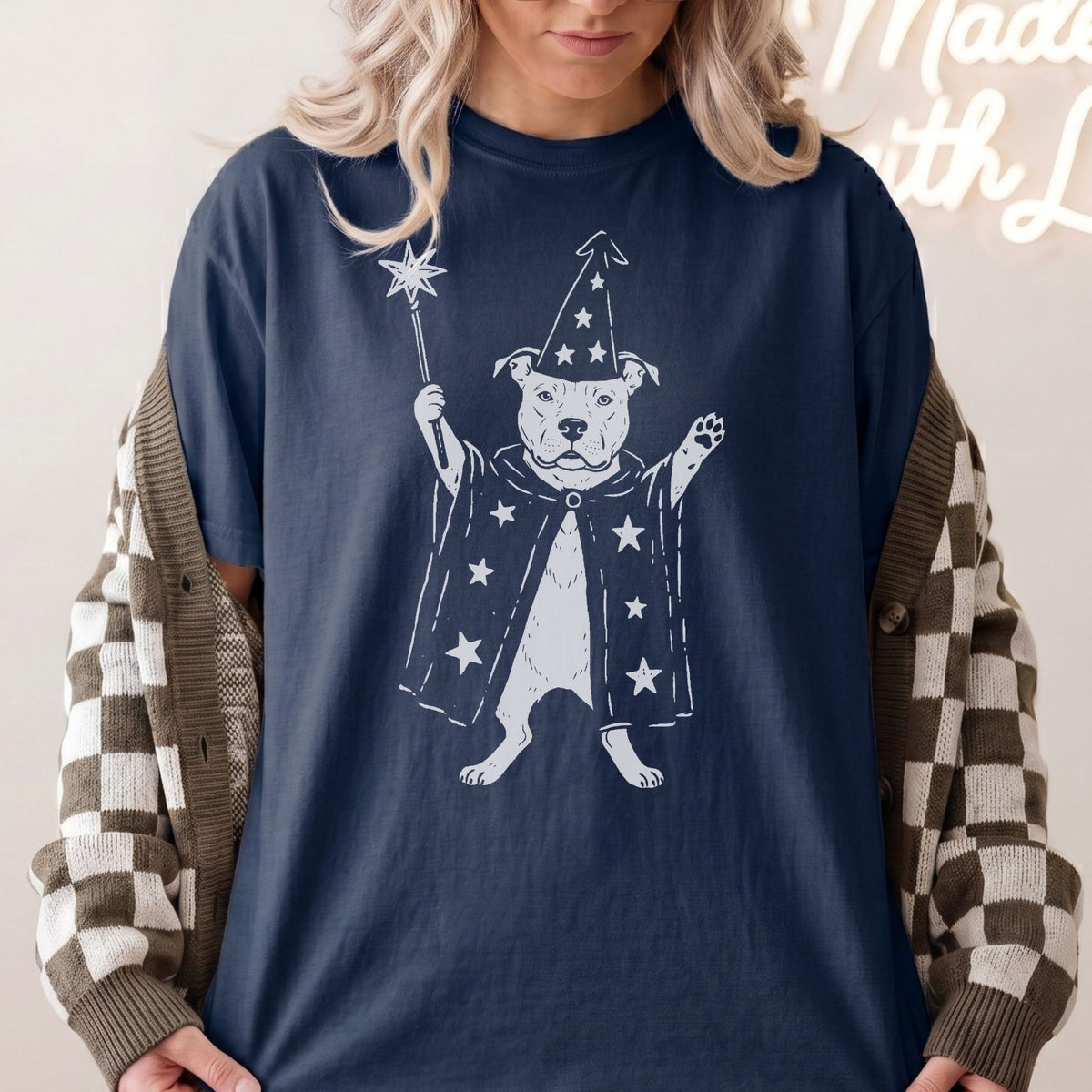American Pit Bull Terrier wizard t-shirt