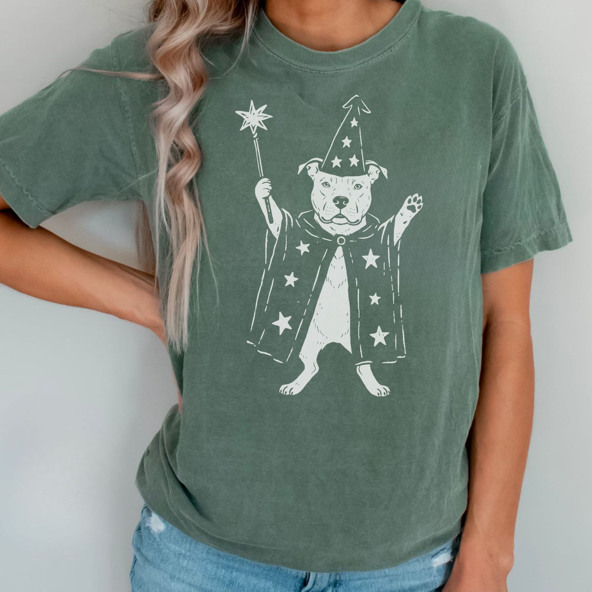 American Pit Bull Terrier wizard t-shirt