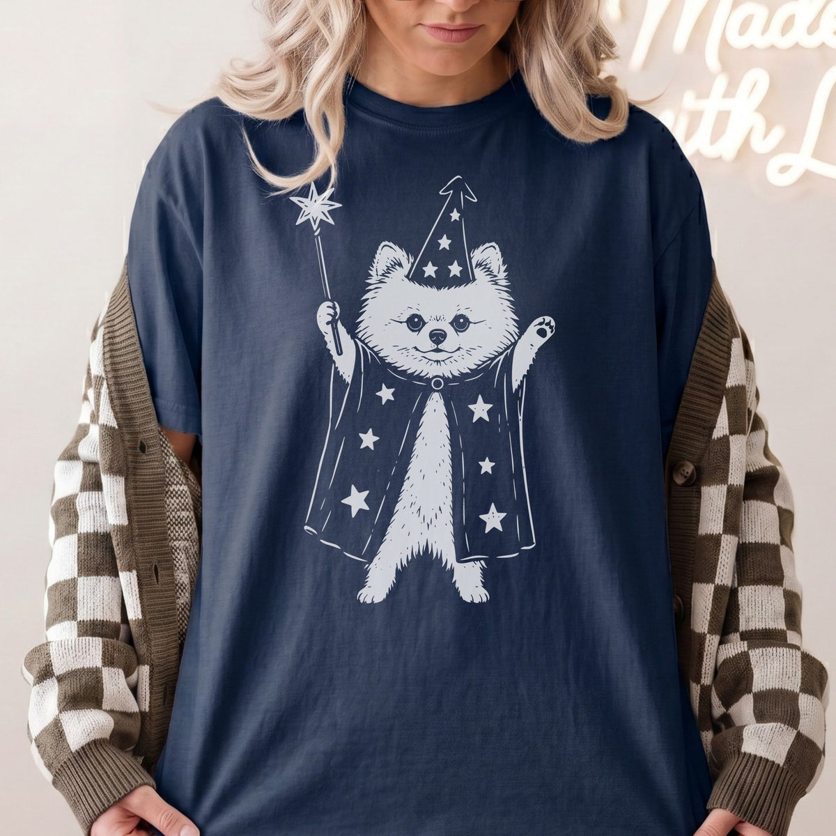 Pomeranian wizard t-shirt