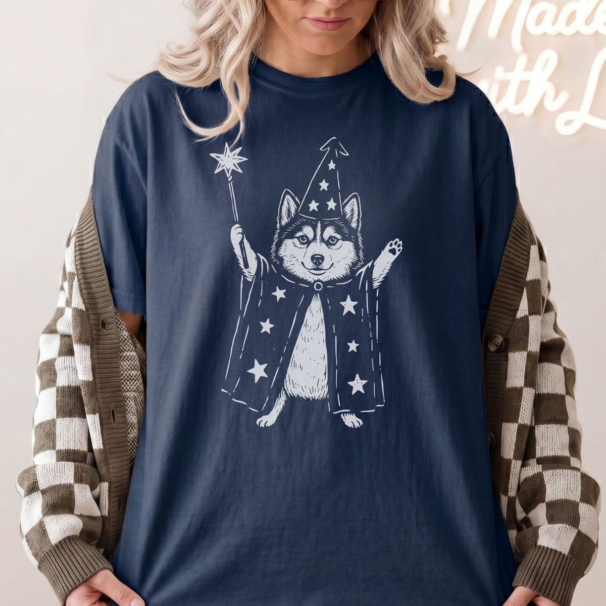 Pomsky wizard t-shirt