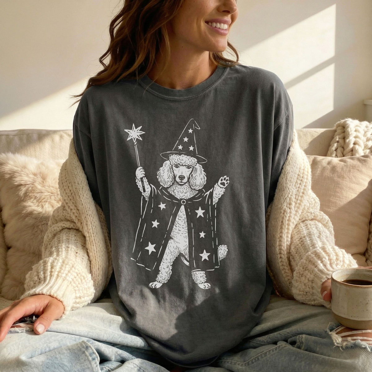Standard Poodle wizard t-shirt