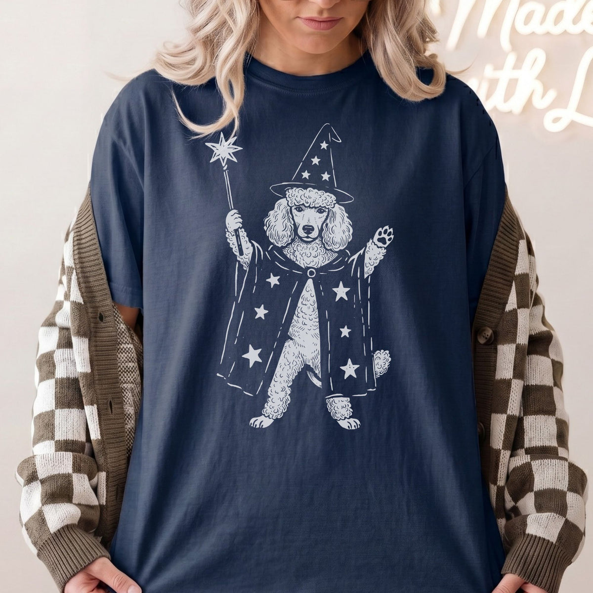 Standard Poodle wizard t-shirt