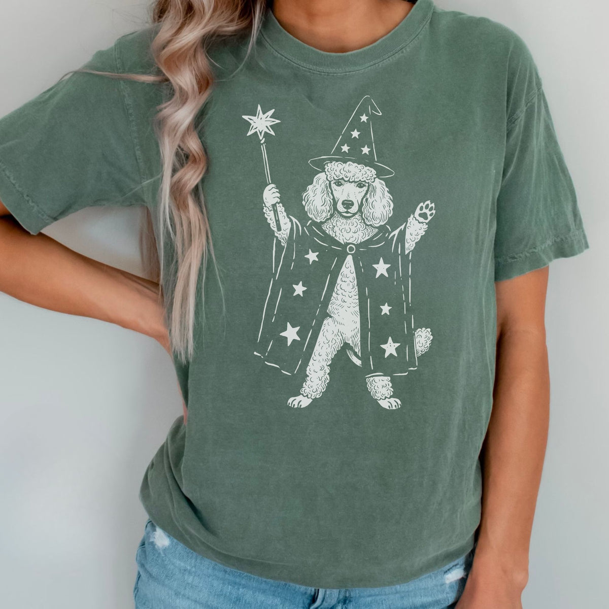 Standard Poodle wizard t-shirt
