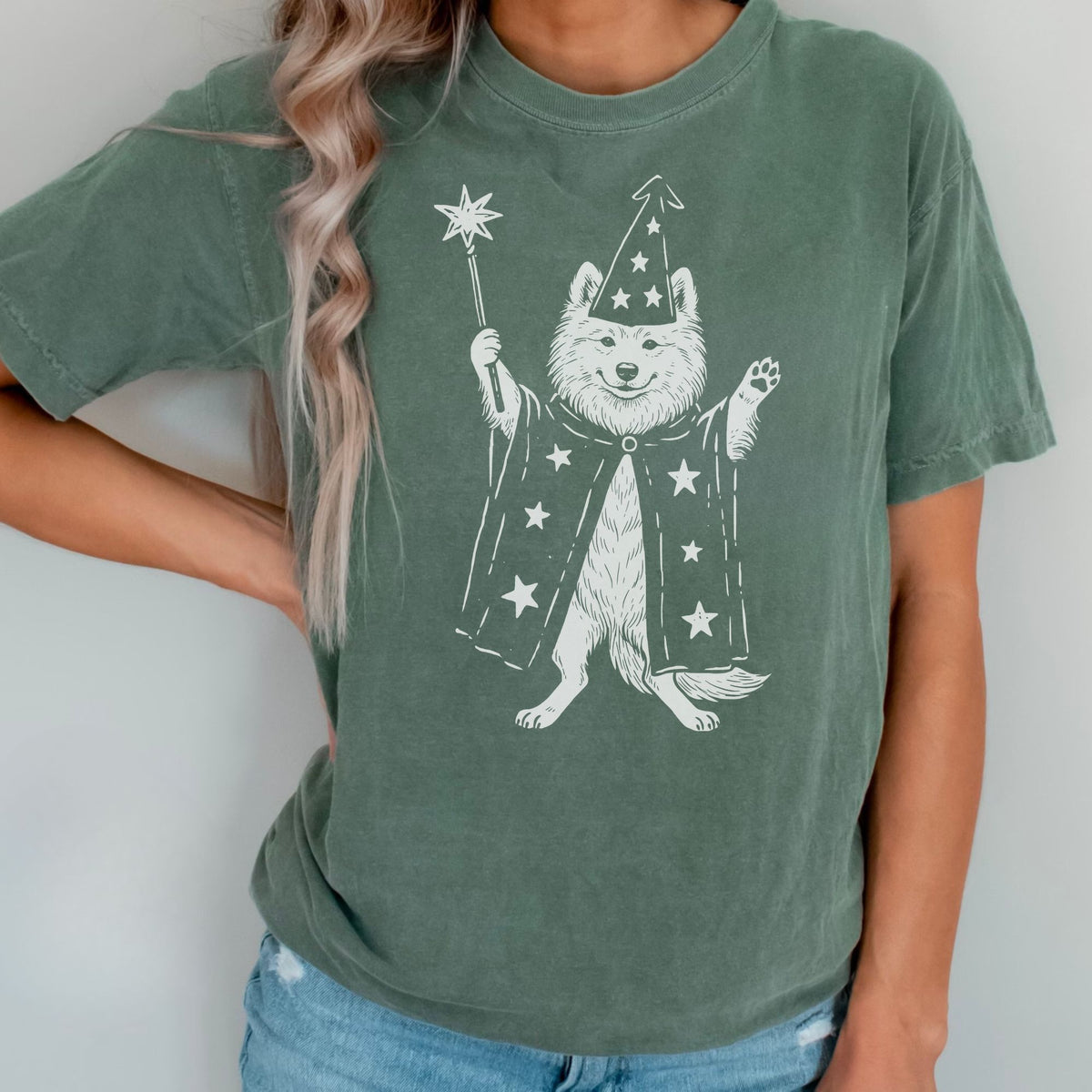 Samoyed wizard t-shirt