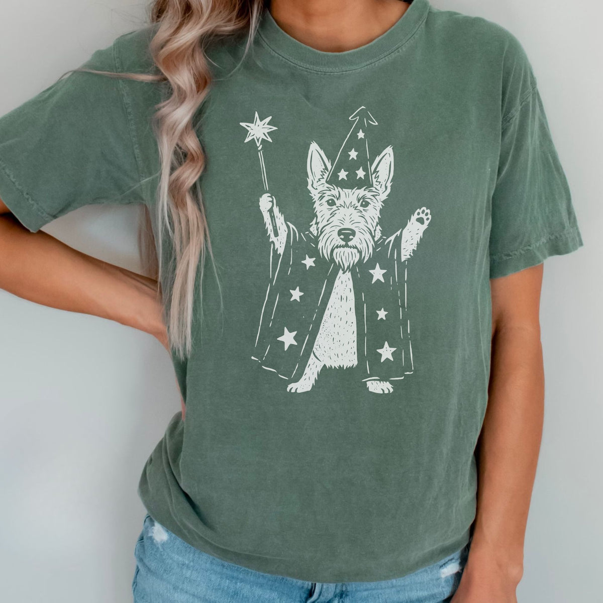 Scottish Terrier wizard t-shirt